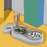 Cats Dogs Pets Rice Bowls Automatic Water Bowls.