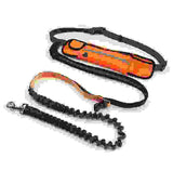 Hands-Free Dog Running Leash with Waist Pocket Adjustable Belt Shock Absorbing Bungee.