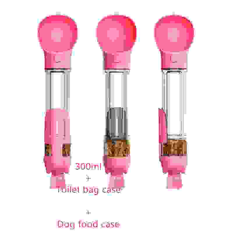 Dog Water Bottle  Pet Feeder, Bowl & Waste Bag Holder