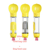 Dog Water Bottle  Pet Feeder, Bowl & Waste Bag Holder