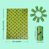 Environmentally Friendly Biodegradable Pet Litter Bags Dog Waste Bags With Dog Poop Bag Dispenser Dog Poop Bags Thickened Poop Bags Leak-Proof Dog Waste Bags For Pet Supplies.