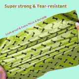 Environmentally Friendly Biodegradable Pet Litter Bags Dog Waste Bags With Dog Poop Bag Dispenser Dog Poop Bags Thickened Poop Bags Leak-Proof Dog Waste Bags For Pet Supplies.