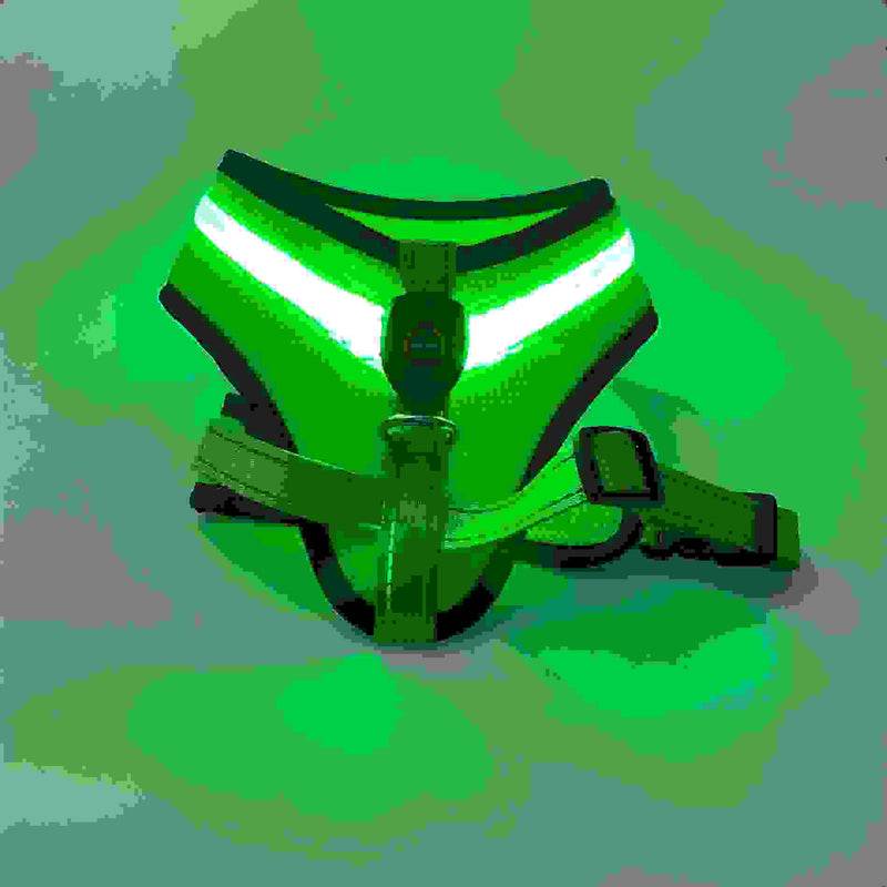 LED Luminous Dog Harness Led USB Charging Dog Chest Strap Vest Pet Safety Reflective Harness Pet Vest For Puppy Large Dog Pet Products.