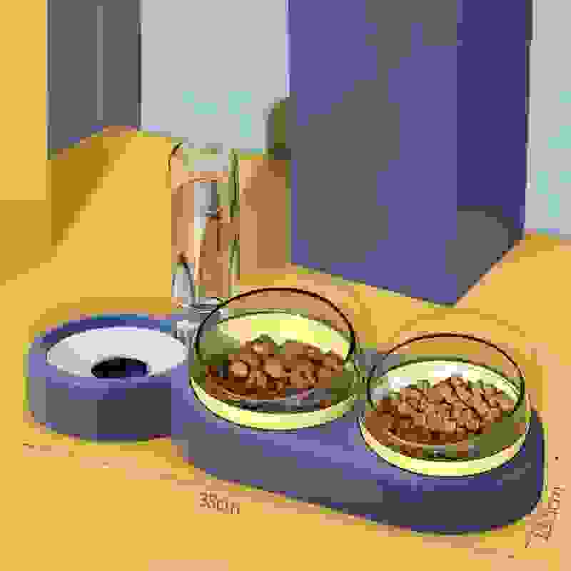 Cats Dogs Pets Rice Bowls Automatic Water Bowls.