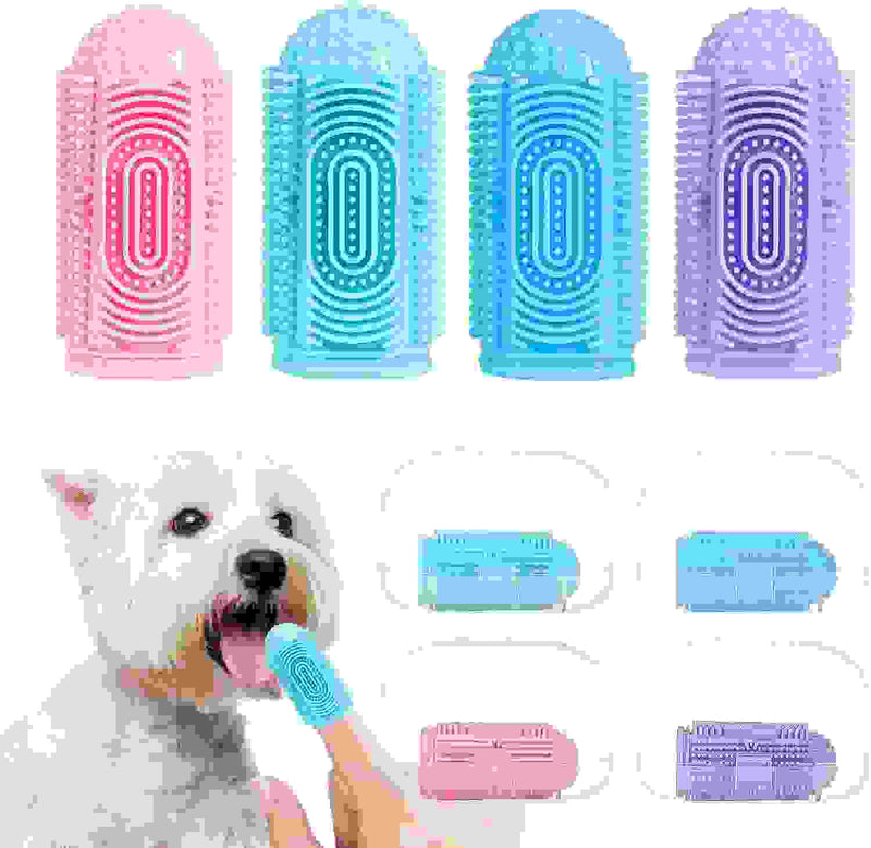 Dog Toothbrush Dog Tooth Brushing Kit  Dog Finger Toothbrush For Dog Teeth Cleaning Dog Dental Care Cat Toothbrush Dog Tooth Brush Puppy Toothbrush Pet Toothbrush.