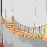 Wall cat furniture pine wall hanging.