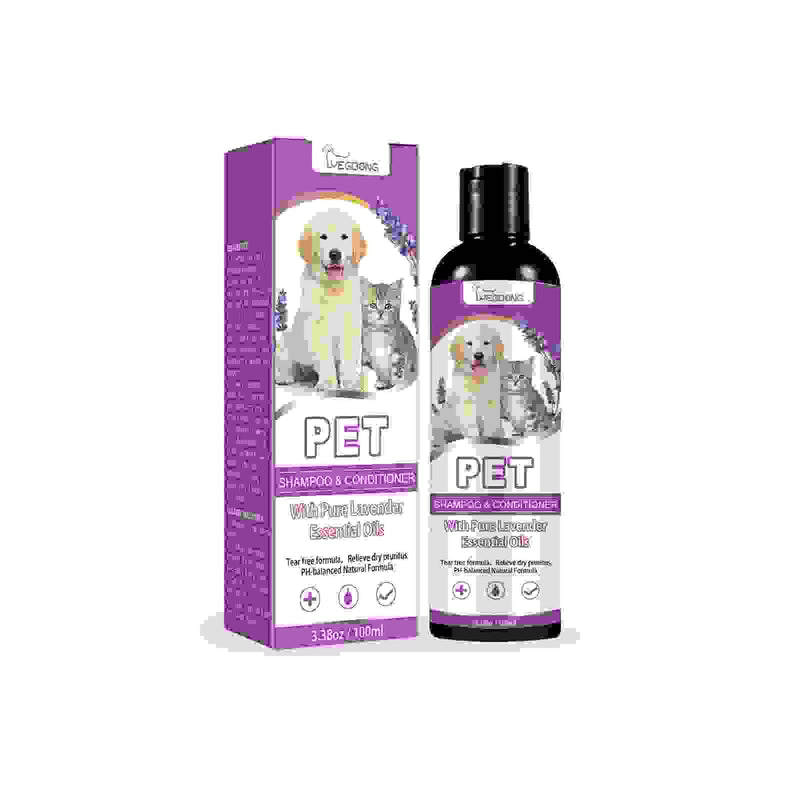 Pet Shampoo Pet Bath Relieve Skin Itching Hair Soft Non-knotted Shampoo.