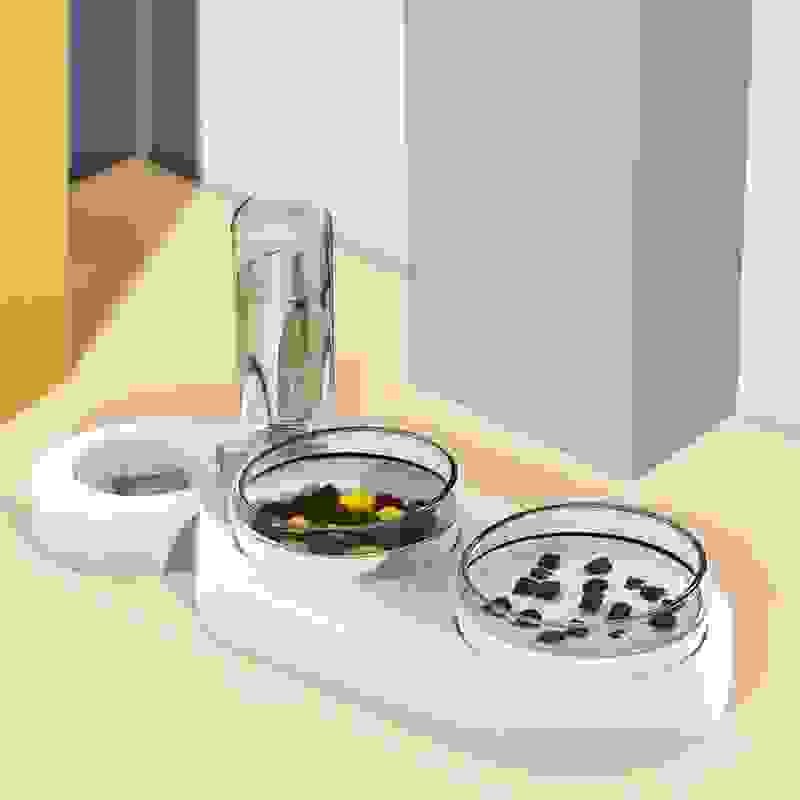 Cats Dogs Pets Rice Bowls Automatic Water Bowls.