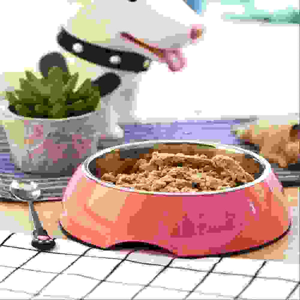Dog Supplies Bowls Large Stainless Steel Food Bowls Pet Cat Bowls.