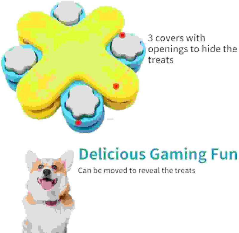 Dogs Food Puzzle Feeder Toys Interactive Dog Puzzle Toys Twister Dog Food Dispenser, Dog Enrichment Toys For IQ Training Adjustable Slower Feeder Dog Puzzle.