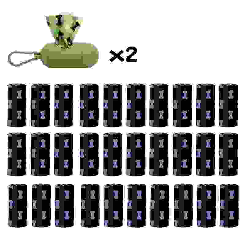 Environmentally Friendly Biodegradable Pet Litter Bags Dog Waste Bags With Dog Poop Bag Dispenser Dog Poop Bags Thickened Poop Bags Leak-Proof Dog Waste Bags For Pet Supplies.