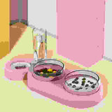 Cats Dogs Pets Rice Bowls Automatic Water Bowls.