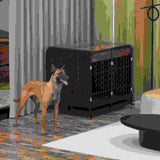 Heavy Duty Dog Crate Furniture Wooden Table 42inch Brown.