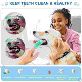 Dog Toothbrush Dog Tooth Brushing Kit  Dog Finger Toothbrush For Dog Teeth Cleaning Dog Dental Care Cat Toothbrush Dog Tooth Brush Puppy Toothbrush Pet Toothbrush.