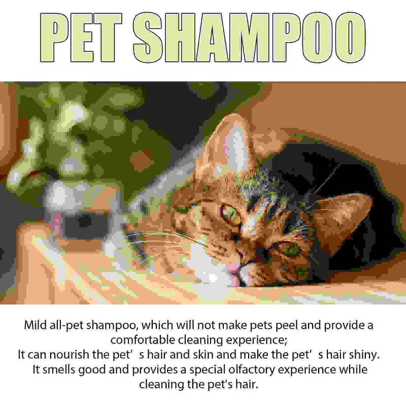 Pet Shampoo Mild And Clean Pet Cat And Dog Hair Soft And Unknotted Shampoo Shampoo.