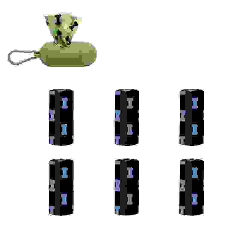 Environmentally Friendly Biodegradable Pet Litter Bags Dog Waste Bags With Dog Poop Bag Dispenser Dog Poop Bags Thickened Poop Bags Leak-Proof Dog Waste Bags For Pet Supplies.